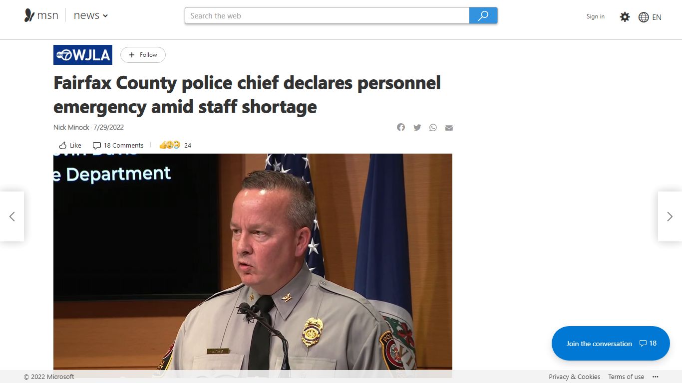 Fairfax County police chief declares personnel emergency amid staff ...